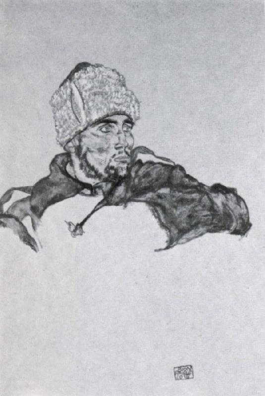 Egon Schiele Russian prisoner of war Sweden oil painting art